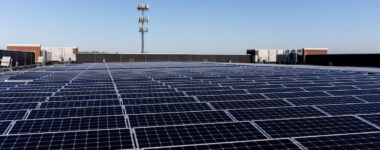 Rooftop solar panels at ĻӰ.